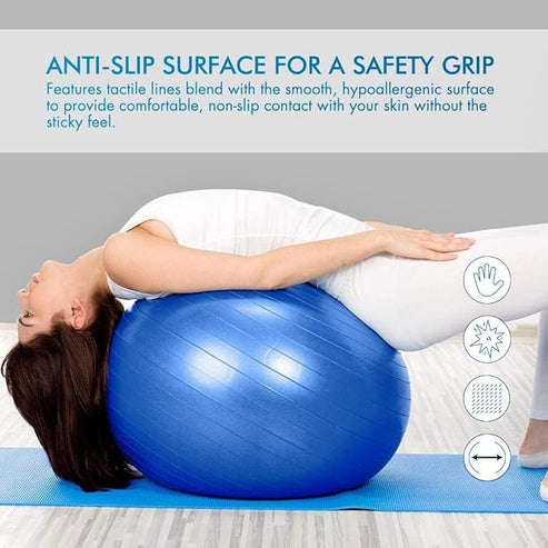 LORDEX – Premium Exercise Ball for Yoga, Pilates & Full-Body Fitness